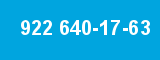922 640-17-63 922 640-17-63